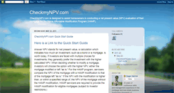 Desktop Screenshot of checkmynpv.blogspot.com