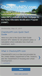 Mobile Screenshot of checkmynpv.blogspot.com