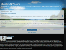 Tablet Screenshot of checkmynpv.blogspot.com