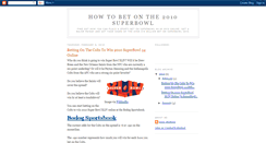 Desktop Screenshot of how-to-bet-on-the-2010-super-bowl.blogspot.com
