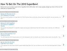 Tablet Screenshot of how-to-bet-on-the-2010-super-bowl.blogspot.com