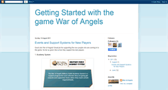 Desktop Screenshot of gettingstartedwiththegamewarofangels.blogspot.com