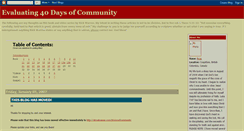 Desktop Screenshot of 40-days-of-community.blogspot.com