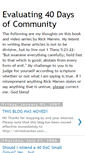 Mobile Screenshot of 40-days-of-community.blogspot.com