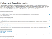 Tablet Screenshot of 40-days-of-community.blogspot.com