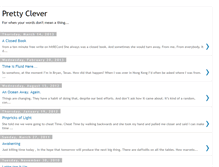Tablet Screenshot of pretty-clever.blogspot.com