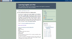 Desktop Screenshot of learningenglishatelpoli.blogspot.com