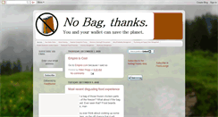 Desktop Screenshot of nobagthanks.blogspot.com