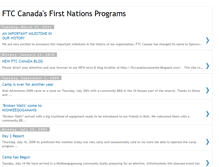 Tablet Screenshot of ftcfirstnations.blogspot.com