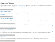 Tablet Screenshot of freetheturtles.blogspot.com