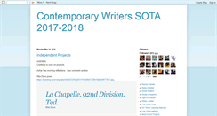 Desktop Screenshot of contemporarywriters09.blogspot.com