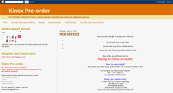 Desktop Screenshot of kinex-preorder.blogspot.com
