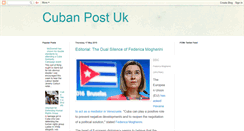 Desktop Screenshot of cubanpostuk.blogspot.com