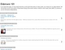 Tablet Screenshot of eldercare101.blogspot.com