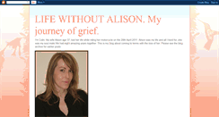 Desktop Screenshot of lifewithoutalison.blogspot.com