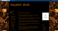 Desktop Screenshot of bioquimicaonlineunfv.blogspot.com