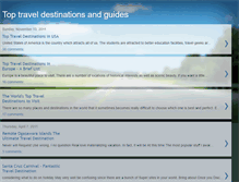 Tablet Screenshot of 50toptraveldestinations.blogspot.com
