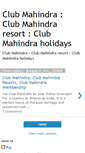 Mobile Screenshot of clubmahindraresort.blogspot.com