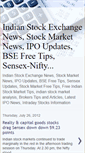 Mobile Screenshot of indian-stock-exchange-news.blogspot.com