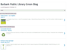 Tablet Screenshot of burbankgreenpages.blogspot.com