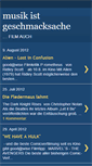 Mobile Screenshot of musikistgeschmacksache.blogspot.com