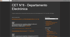 Desktop Screenshot of cet8rn-departamentoelectronica.blogspot.com