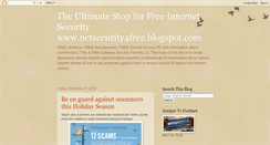 Desktop Screenshot of netsecurity4free.blogspot.com