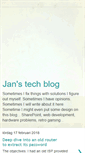 Mobile Screenshot of janstechblog.blogspot.com