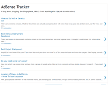 Tablet Screenshot of adsensetrack.blogspot.com