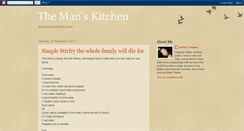 Desktop Screenshot of mans-kitchen.blogspot.com