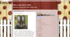 Desktop Screenshot of bideaweefarmnotes.blogspot.com