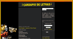 Desktop Screenshot of cardapiodeletras.blogspot.com
