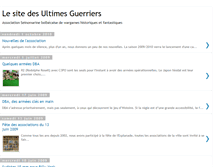 Tablet Screenshot of lesitedesultimesguerriers.blogspot.com