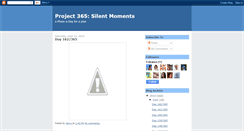 Desktop Screenshot of project365silentmoments.blogspot.com