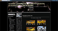 Desktop Screenshot of luxuryautomotives.blogspot.com