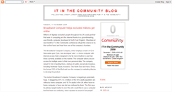 Desktop Screenshot of itinthecommunity.blogspot.com