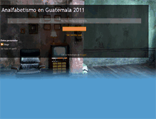 Tablet Screenshot of analfabetismo2011.blogspot.com