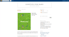 Desktop Screenshot of lesetipsbarn.blogspot.com