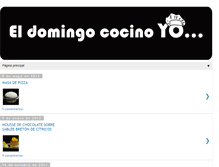 Tablet Screenshot of eldomingococinoyo.blogspot.com