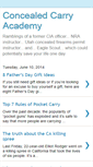 Mobile Screenshot of concealedcarryacademy.blogspot.com