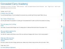 Tablet Screenshot of concealedcarryacademy.blogspot.com