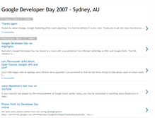 Tablet Screenshot of googledeveloperday2007-au.blogspot.com