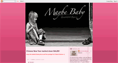 Desktop Screenshot of maybebaby123.blogspot.com