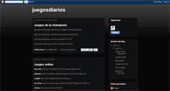 Desktop Screenshot of juegosdiarioss.blogspot.com