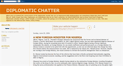 Desktop Screenshot of diplomaticchatter.blogspot.com