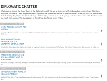 Tablet Screenshot of diplomaticchatter.blogspot.com