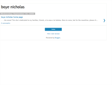 Tablet Screenshot of boyenicholas.blogspot.com