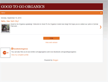 Tablet Screenshot of gtgorganics.blogspot.com