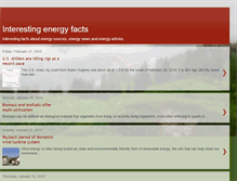 Tablet Screenshot of interestingenergyfacts.blogspot.com