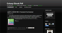 Desktop Screenshot of csharp-ebook-pdf.blogspot.com